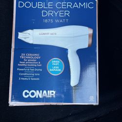 Double Ceramic 1875W Hair Dryer 1.7 pounds