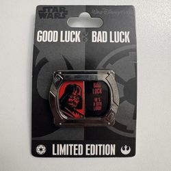 Disney Star Wars Pin Good Luck Bad Luck Darth Vader
