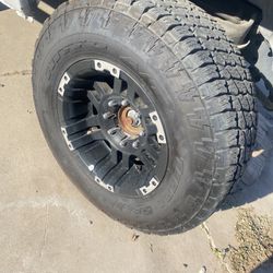 17” Wheels N Tires 8 Hole 3/4 Off Dodge Ram 