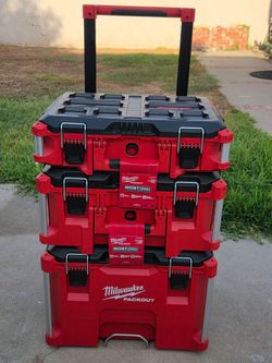 Brand New Milwaukee Packout 22" Rolling Tool Box, 22" Large Tool Box and 22" Medium Tool Box - Modular Storage System