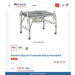 BARIATRIC COMMODE 600 LBS
