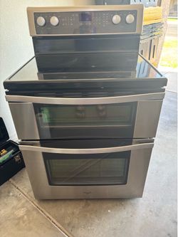 Matching Whirlpool Stainless Steel Double Oven & Over-the-Range Microwave Set - Standard 30"