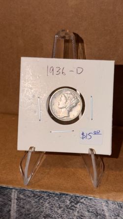 1936-D Mercury Dime Silver Coin