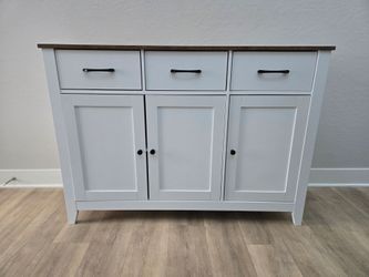 White Wooden Sideboard Buffet