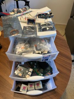 Assorted electronic experimenters kit