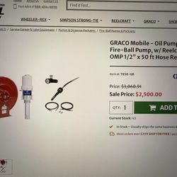 Graco Mobile Oil Pump Kit 203876