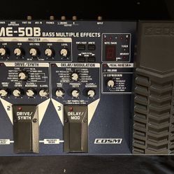 Boss ME-50B Bass Multiple Effects – Excellent Condition – Includes Boss Adapter