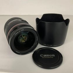 Canon EF 24-70mm F/2.8L Standard Zoom Lens W/ Canon EW-83F Lens Hood