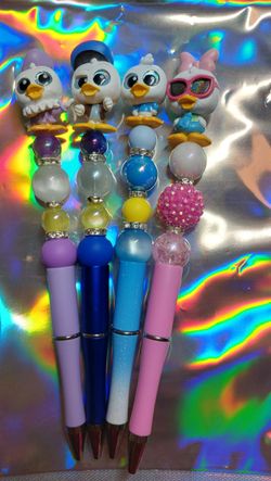 Donald And Daisy Duck Beaded Pen