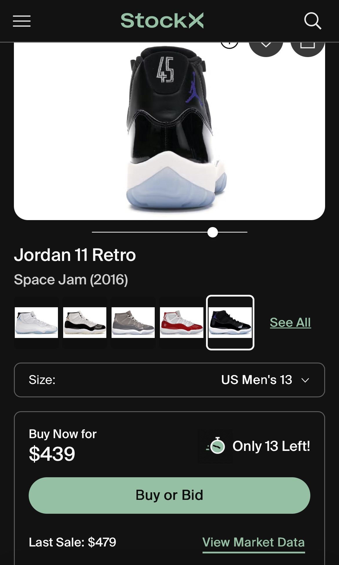 Jordan 11 Retro Space Jam