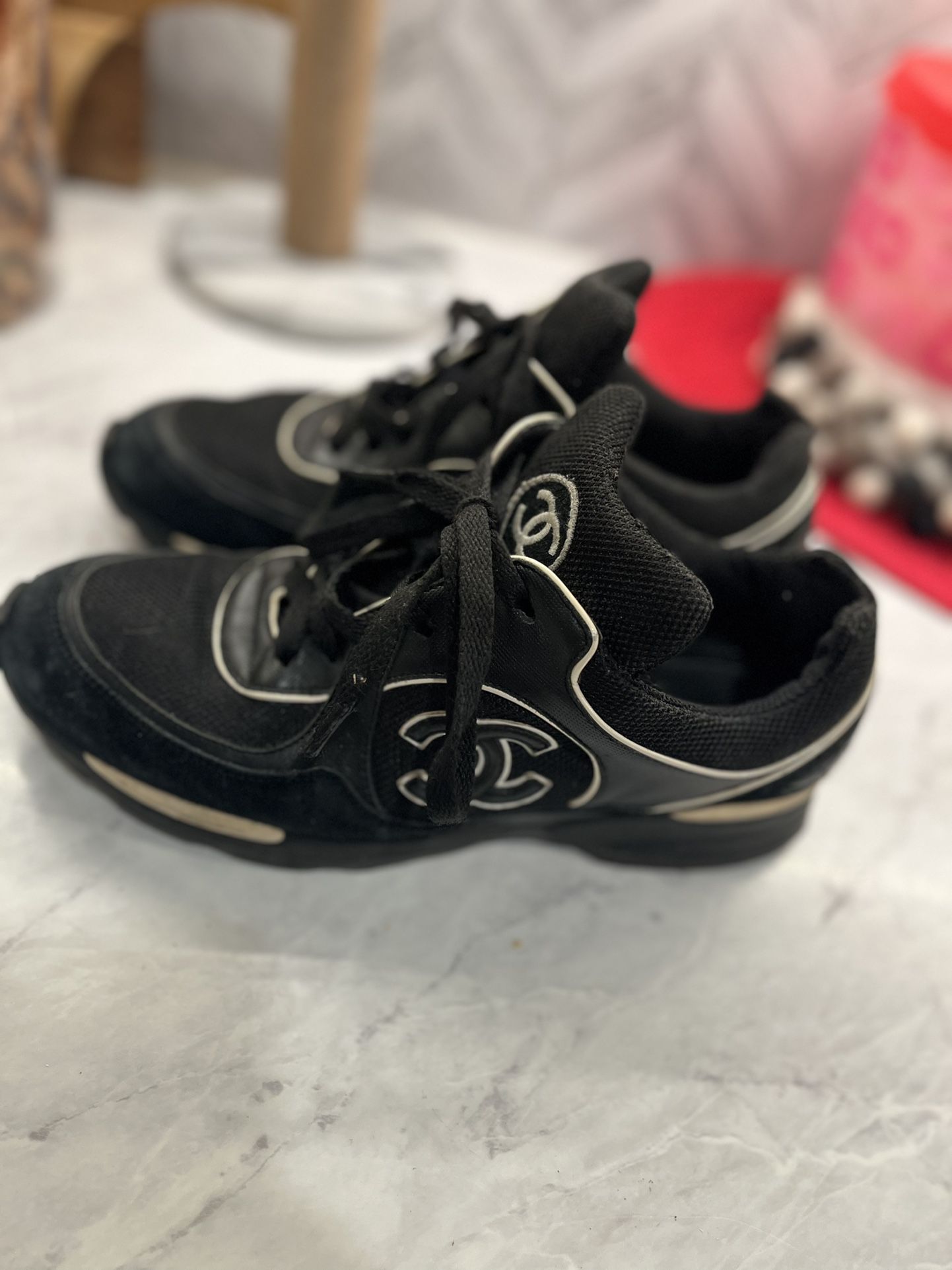 CHANEL, Shoes, Chanel Bowling Sneaker