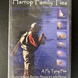 Harrop Family Ties: A Fly Tying Film DVD Rene Bonnie Shayne Leslie Trout Hunter