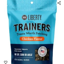 BIXBI Liberty Trainers, Chicken (6 oz, 1 Pouch) - Small Training Treats for Dogs - Low Calorie and Grain Free Dog Treats, Flavorful Pocket Size Health