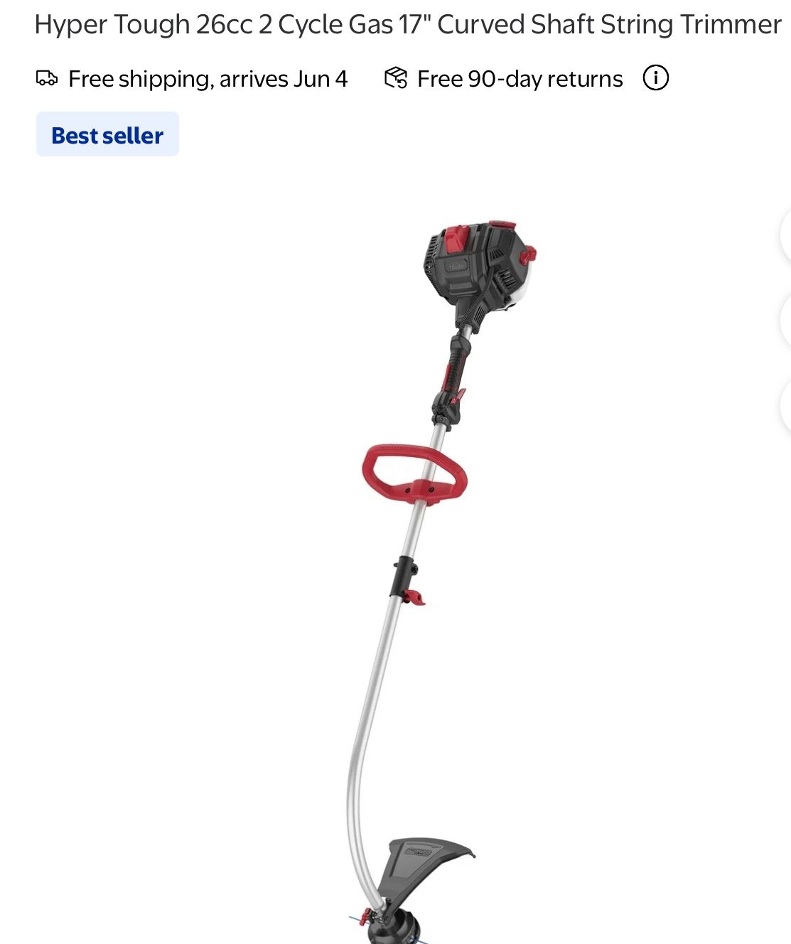 Weed String Trimmer 26cc Gas Like New