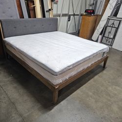 King bed and mattress