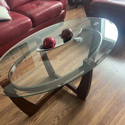 3 PC Coffee Table Glass Top