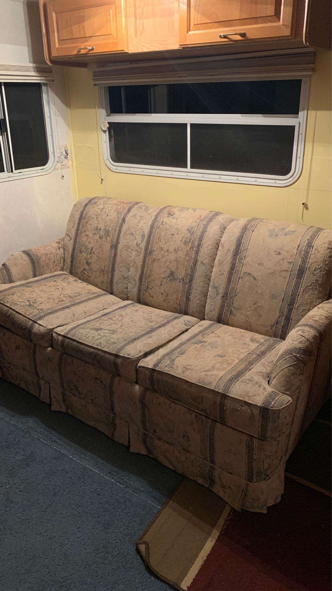 RV couch hide a bed