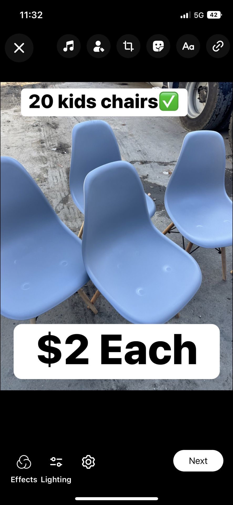 Kids Chairs (((( $2 )))) Each