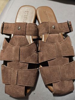 Suede sandals