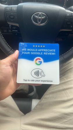 Google Review NFC Tap Card Sign