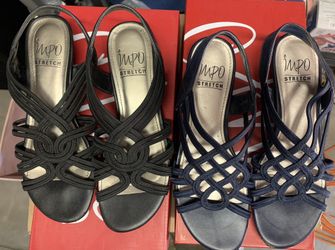 Dress Sandals- Stretch Low Heel