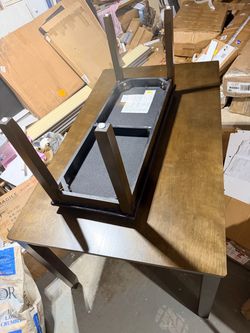 Dinning table and bench