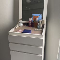 White Vanity Dresser Chest 