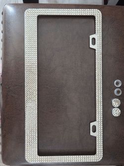 License plate frame bling rhinestones