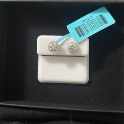 1.42 CTW Moissanite Stud Earrings – 925 Sterling Silver – Brilliant Round