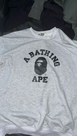 Grey Bathing ape sweater size small