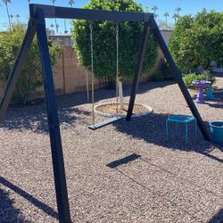 Wooden Swing Set.
