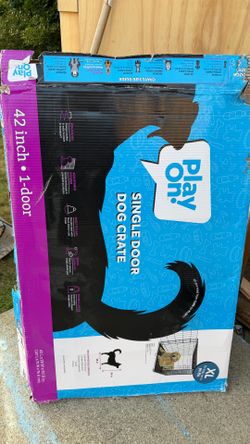 Single door dog crate 42 inches.