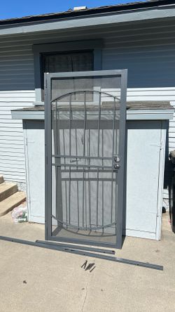 Security screen door