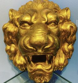 Antique lion heads