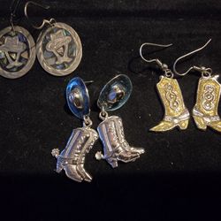 Boots And Hat Earrings 