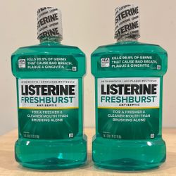 Large 1.5 liter Listerine mouthwash: $7 each