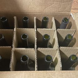 Empty wine bottles - 12
