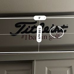 Titleist golf sign