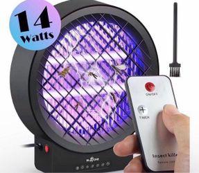 Mosquito Killer W/ Timer Remote Control 2-8 Hrs Option, Brush 14W 860sqf 120V