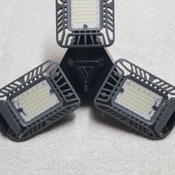 TriBurst Deluxe 10.5 in. 144 High Intensity LED 5500 Lumens Flush Mount Ceiling Light