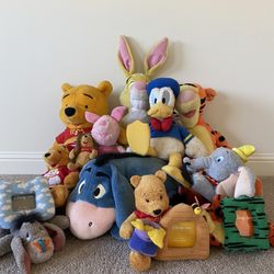 Huge Lot Vintage Disney Stuffed Animals