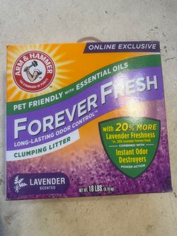Arm & Hammer Forever Fresh Lavender Clumping Litter 18-lb box i
