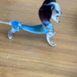 Handblown Glass Figurine Of A Dashhound 