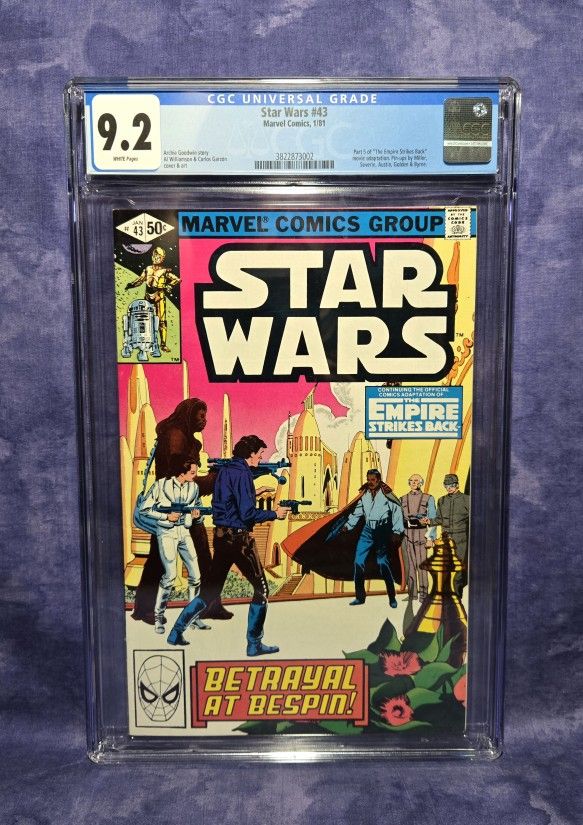 Star Wars #43, 1981 • CGC 9.2 • 1st App Of Lando Calrissian