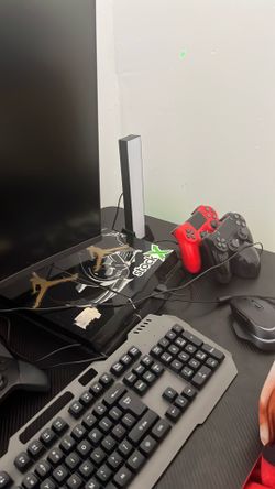 PS4 with controllers
