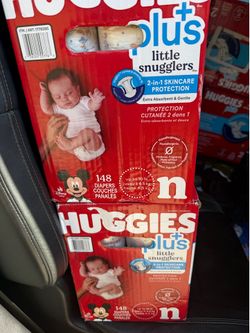 Huggies Diapers size N , 1  & 2 - $40 each box