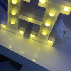 Letter H light