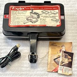 Exeter Twin Hamburger and Sandwich Grill - New unused-Vintage. 
