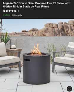 Outdoor propane firepit