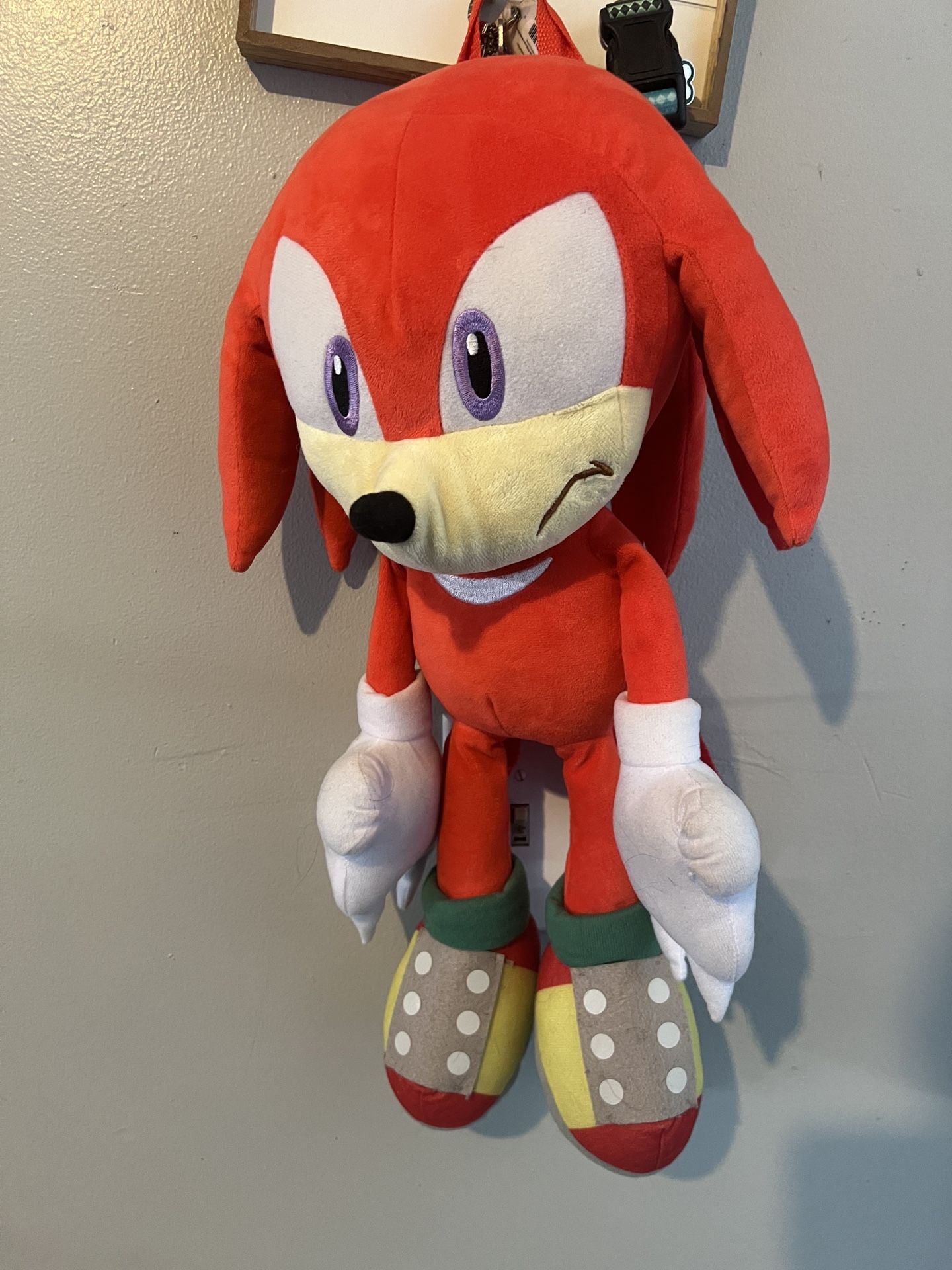 Sonic Knuckles Backpack Plush